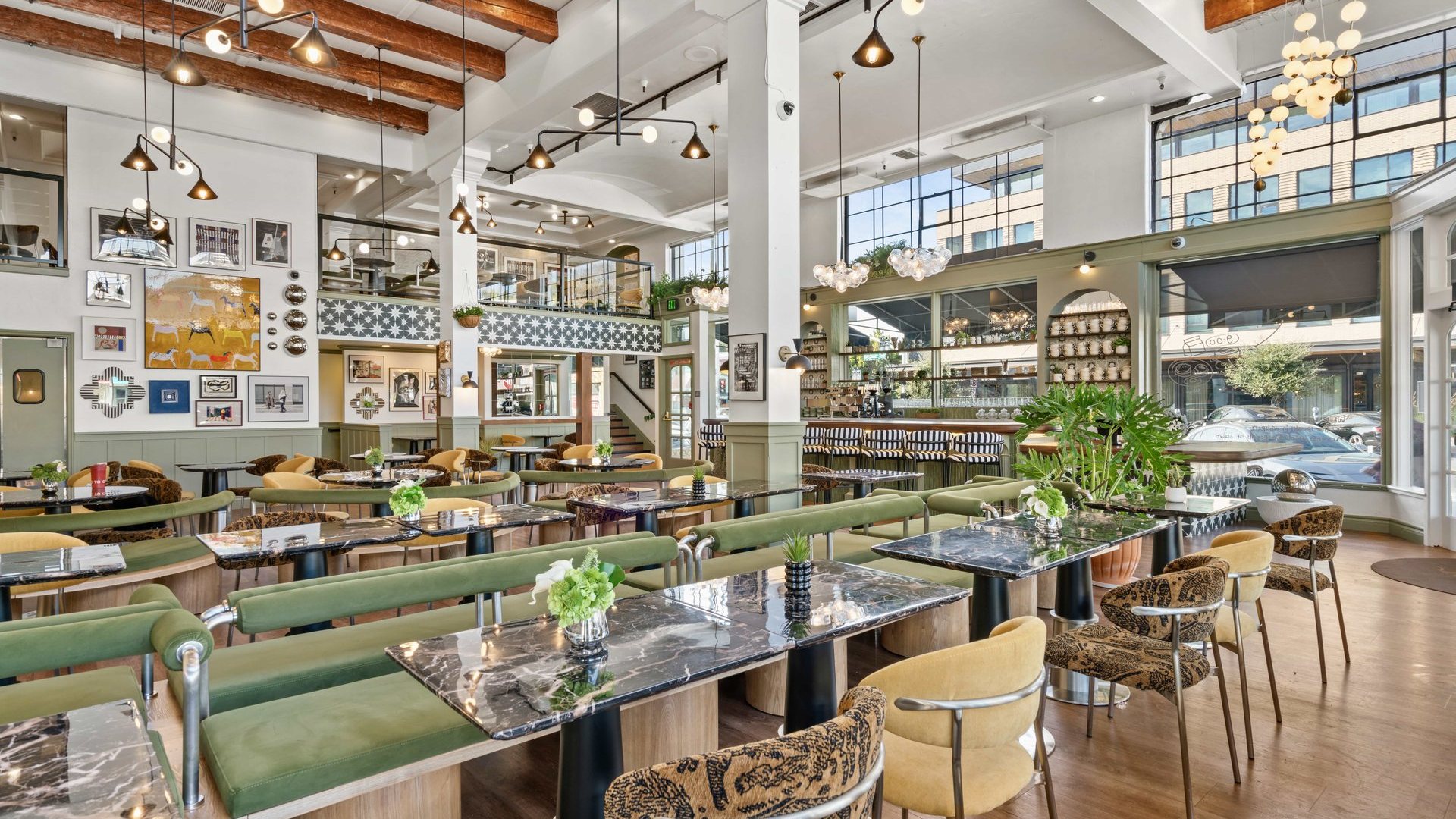 The airy dining room at Whisper in downtown San Mateo